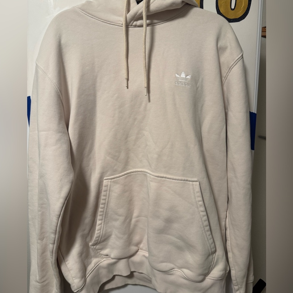 Cream Adidas Original Hoodie